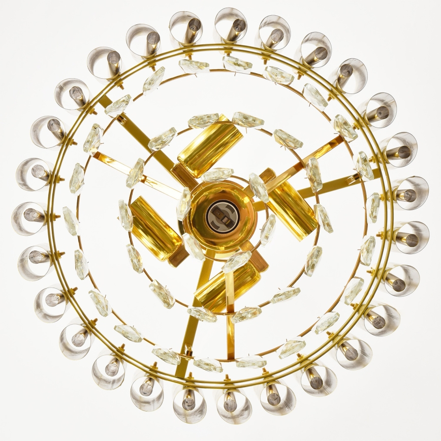 Brilagi - Luster na reťazi ECLIPSE 5xE14/10W/230V pr. 38 cm zlatý