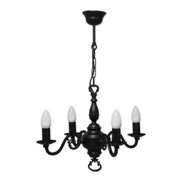 Brilagi - Luster na reťazi IMPERO 4xE14/60W/230V čierny