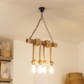 BRILAGI - Luster na reťazi KOS 4xE27/60W/230V buk