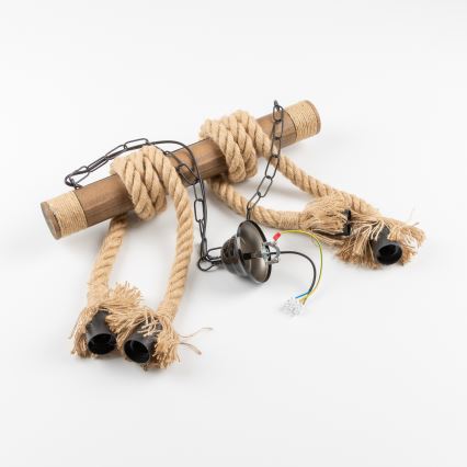 Brilagi - Luster na reťazi KOS 4xE27/60W/230V buk