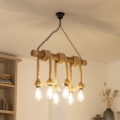 BRILAGI - Luster na reťazi KOS 6xE27/60W/230V buk