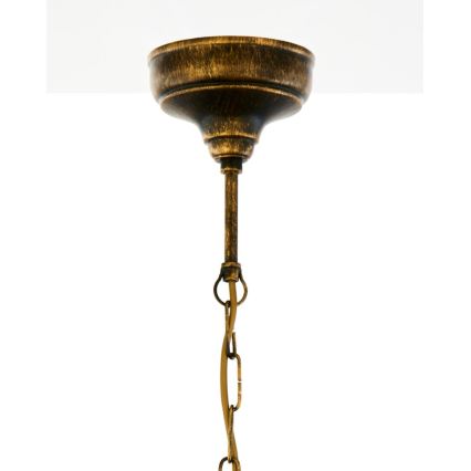 Brilagi - Luster na reťazi MOLLERO 1xE27/15W/230V priemer 24 cm bronz/patina