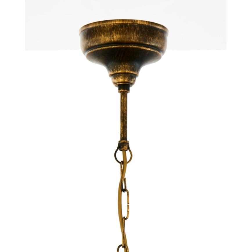 Brilagi - Luster na reťazi MOLLERO 1xE27/15W/230V priemer 24 cm bronz/patina