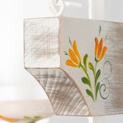 Brilagi - Luster na reťazi QUEEN 2xE14/40W/230V buk/krémová