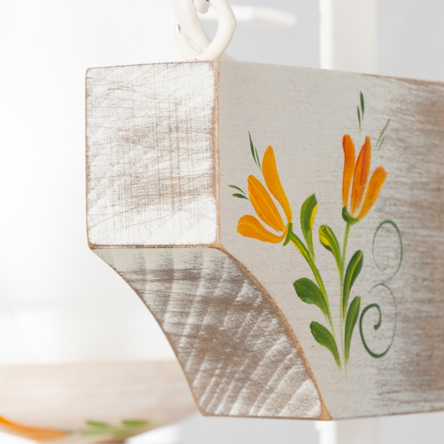 Brilagi - Luster na reťazi QUEEN 2xE14/40W/230V buk/krémová