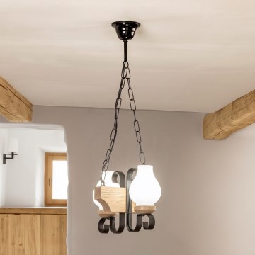 Brilagi - Luster na reťazi QUEEN 2xE14/40W/230V dub