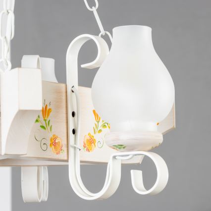 Brilagi - Luster na reťazi QUEEN 3xE14/40W/230V buk/krémová