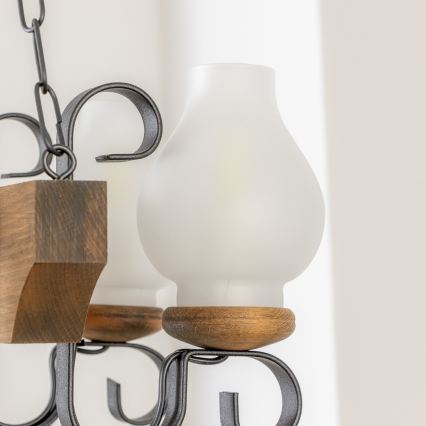 Brilagi - Luster na reťazi QUEEN 4xE14/40W/230V buk