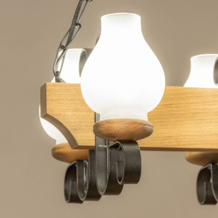 Brilagi - Luster na reťazi QUEEN 4xE14/40W/230V buk