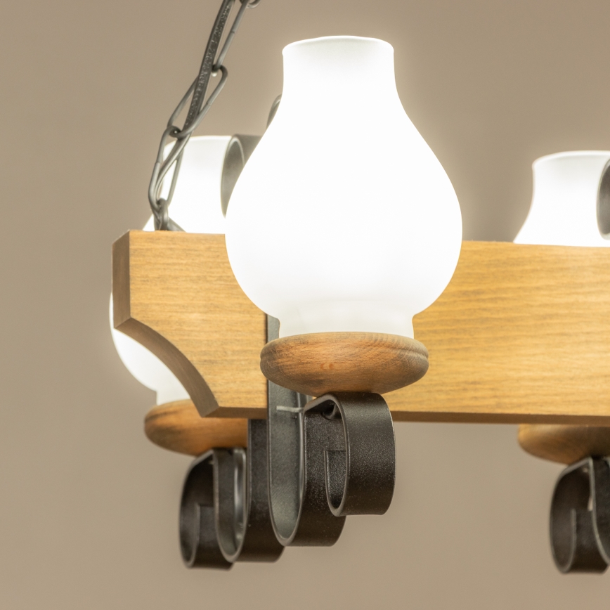 Brilagi - Luster na reťazi QUEEN 4xE14/40W/230V buk