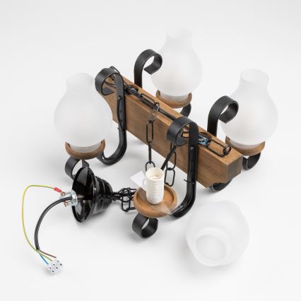 Brilagi - Luster na reťazi QUEEN 4xE14/40W/230V buk