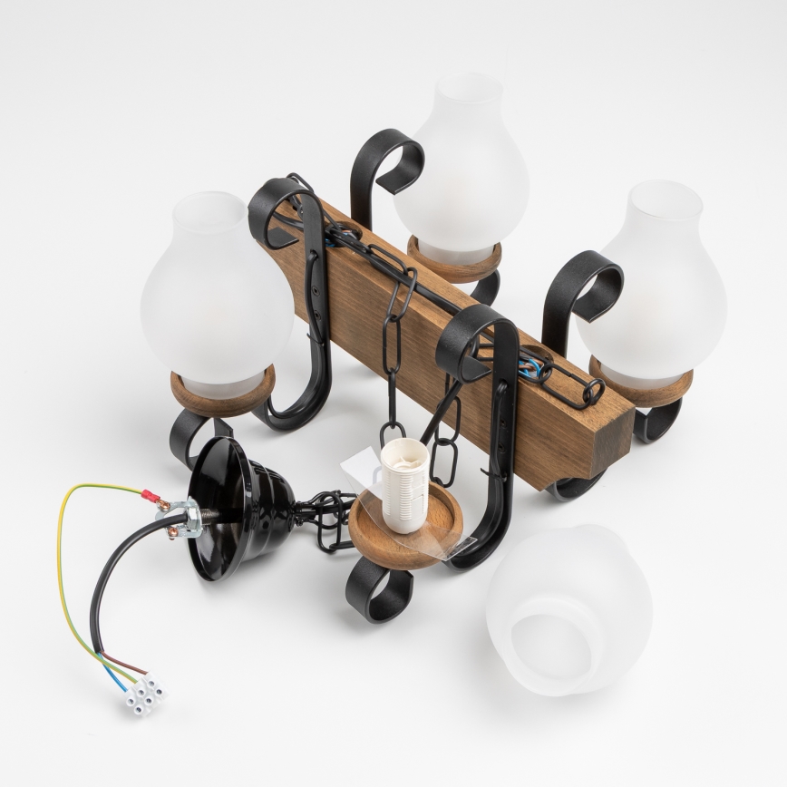 Brilagi - Luster na reťazi QUEEN 4xE14/40W/230V buk