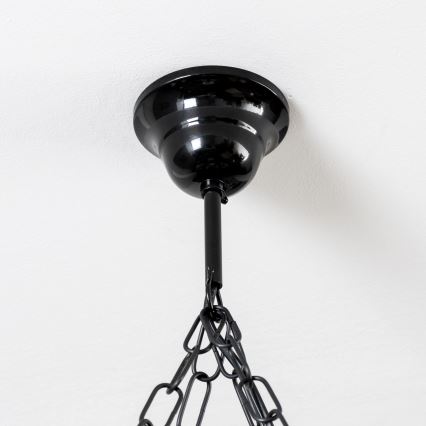 Brilagi - Luster na reťazi QUEEN 4xE14/40W/230V buk/orech