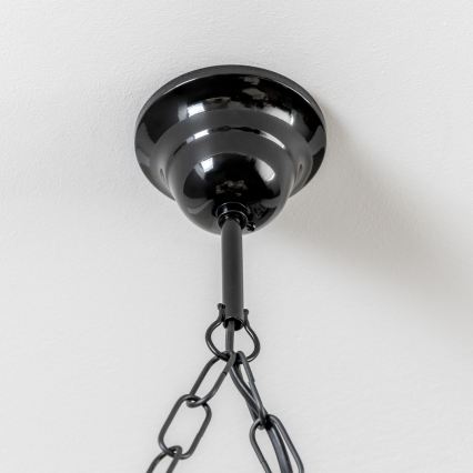 Brilagi - Luster na reťazi QUEEN 4xE14/40W/230V buk/orech