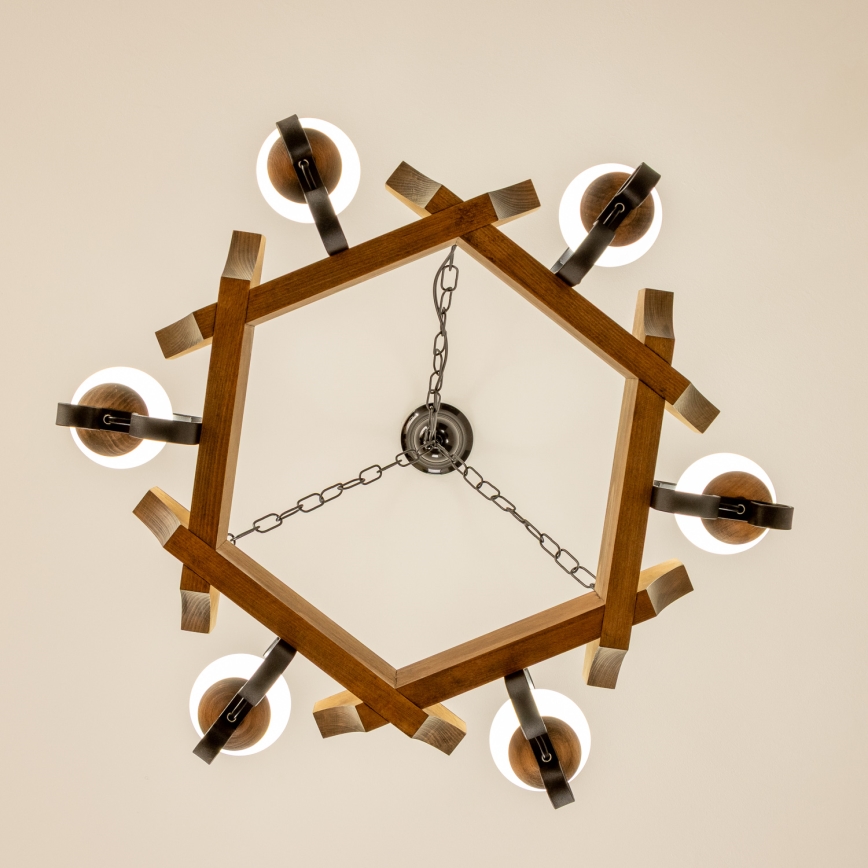 Brilagi - Luster na reťazi QUEEN 6xE14/40W/230V buk