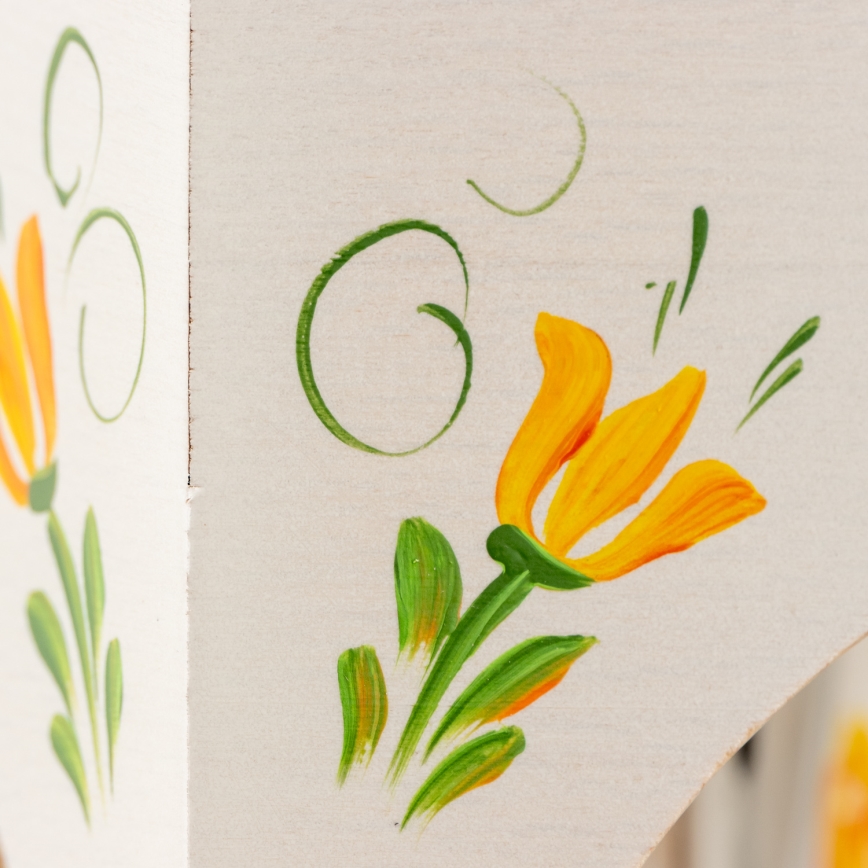 Brilagi - Luster na reťazi QUEEN 6xE14/40W/230V buk/krémová