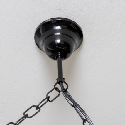 Brilagi - Luster na reťazi QUEEN 6xE14/40W/230V buk/orech