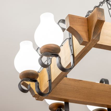 Brilagi - Luster na reťazi QUEEN 8xE14/40W/230V buk