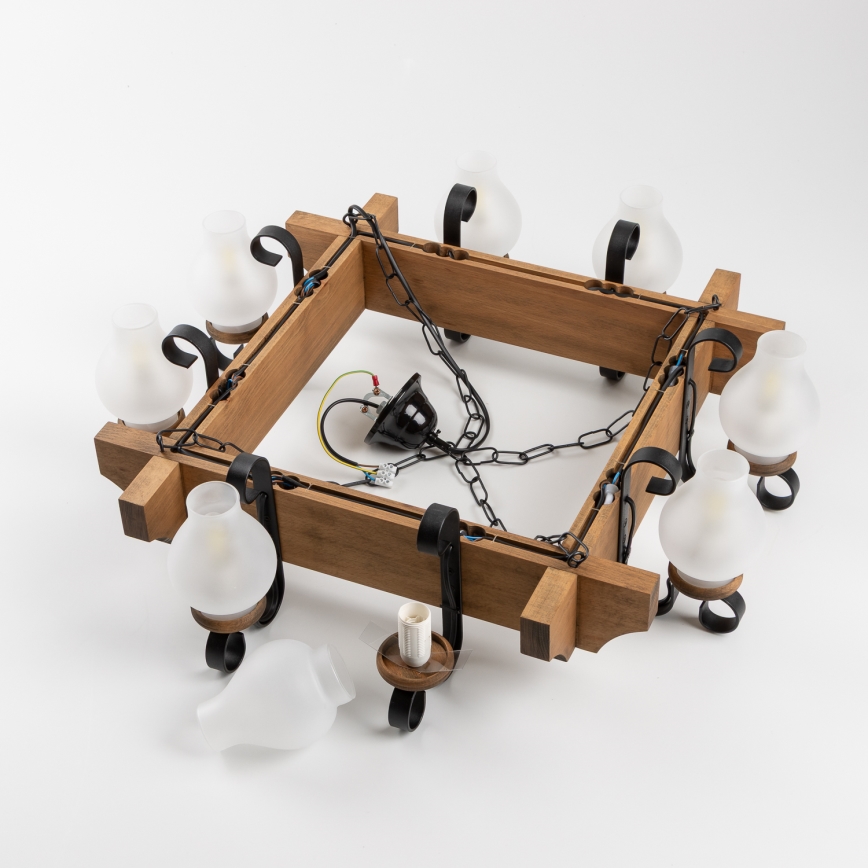 Brilagi - Luster na reťazi QUEEN 8xE14/40W/230V buk