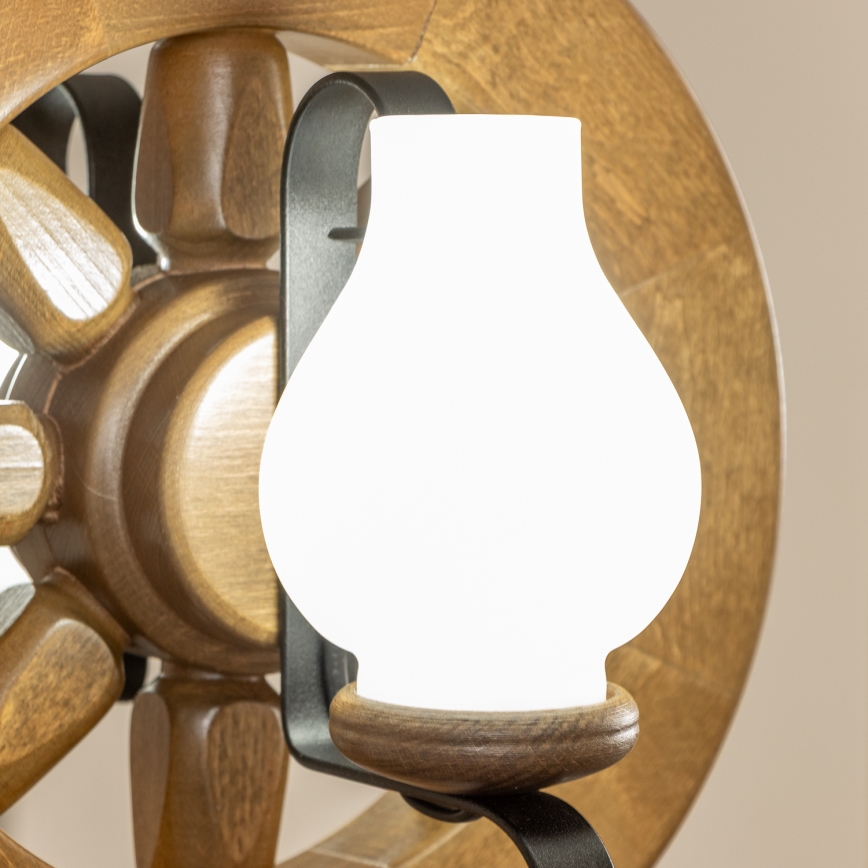 Brilagi - Luster na reťazi ROATA 2xE14/40W/230V buk/orech