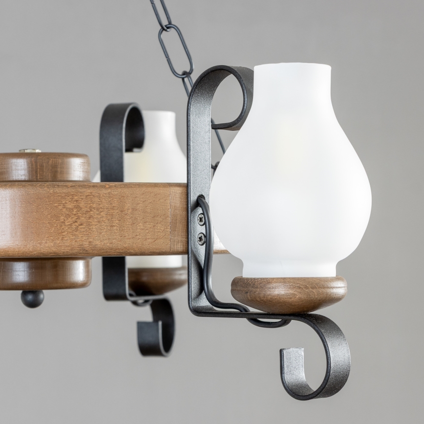 Brilagi - Luster na reťazi ROATA 3xE14/40W/230V buk/orech