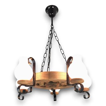 Brilagi - Luster na reťazi ROATA 5xE14/40W/230V, priemer 50 cm, buk