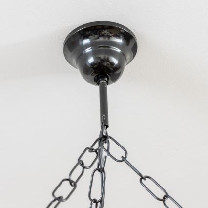 Brilagi - Luster na reťazi ROATA 5xE14/40W/230V priemer 70 cm buk/orech