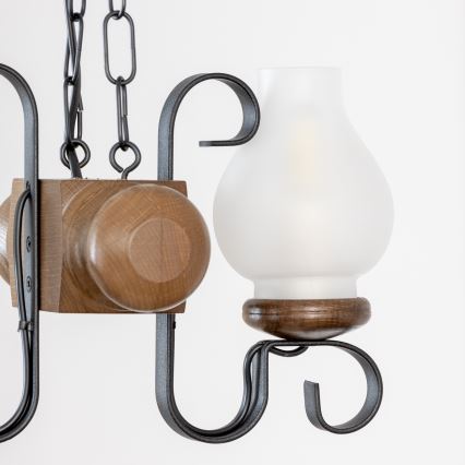 Brilagi - Luster na reťazi RUSTIC 2xE14/40W/230V buk/orech