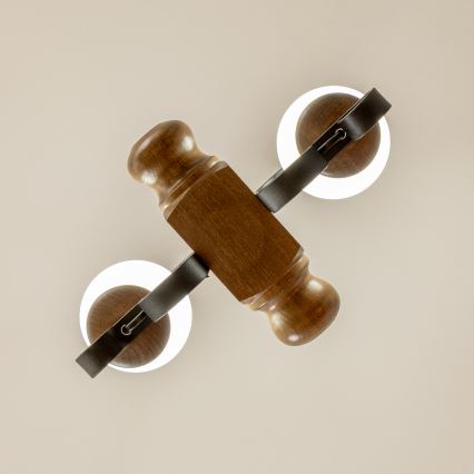 Brilagi - Luster na reťazi RUSTIC 2xE14/40W/230V buk/orech