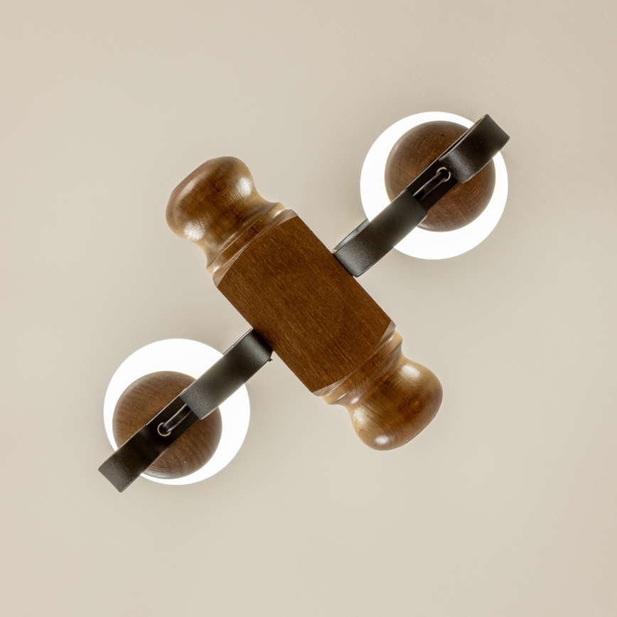 Brilagi - Luster na reťazi RUSTIC 2xE14/40W/230V buk/orech