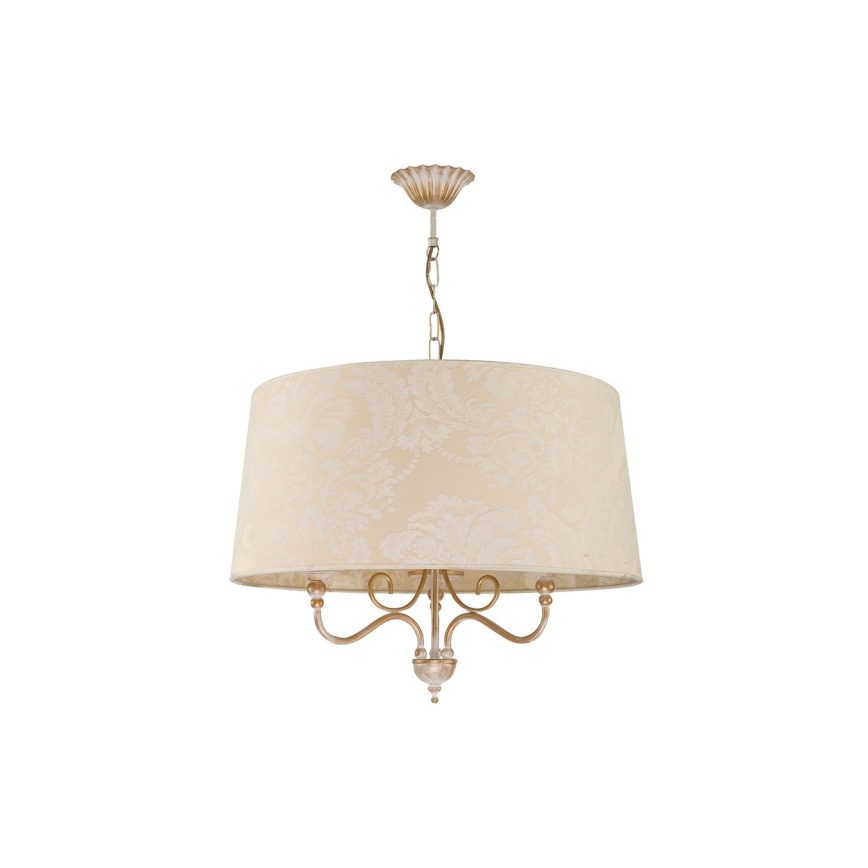 BRILAGI - Luster na reťazi SONIA 3xE27/15W/230V pr. 56 cm krémová/patina
