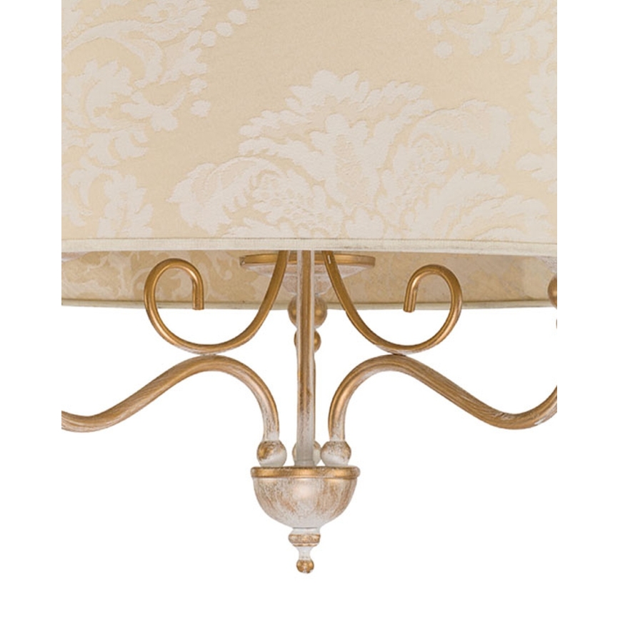 BRILAGI - Luster na reťazi SONIA 3xE27/15W/230V pr. 56 cm krémová/patina