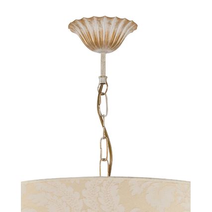 BRILAGI - Luster na reťazi SONIA 3xE27/15W/230V pr. 56 cm krémová/patina
