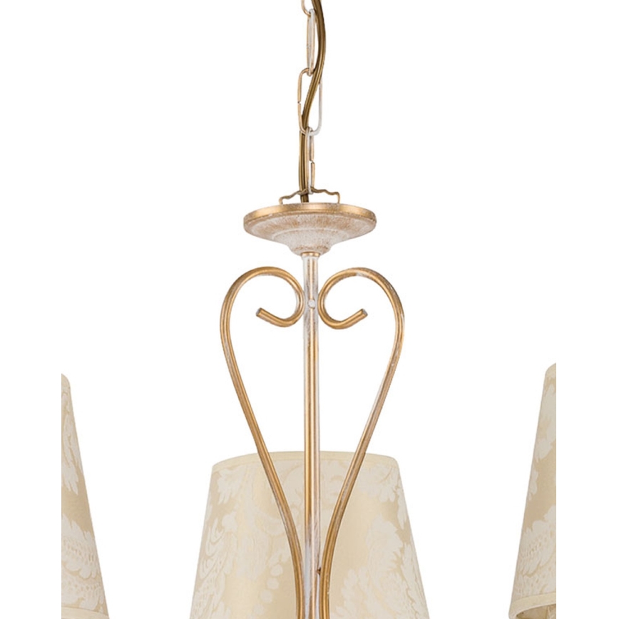 Brilagi - Luster na reťazi SONIA 3xE27/15W/230V, priemer 64 cm, krémová/patina
