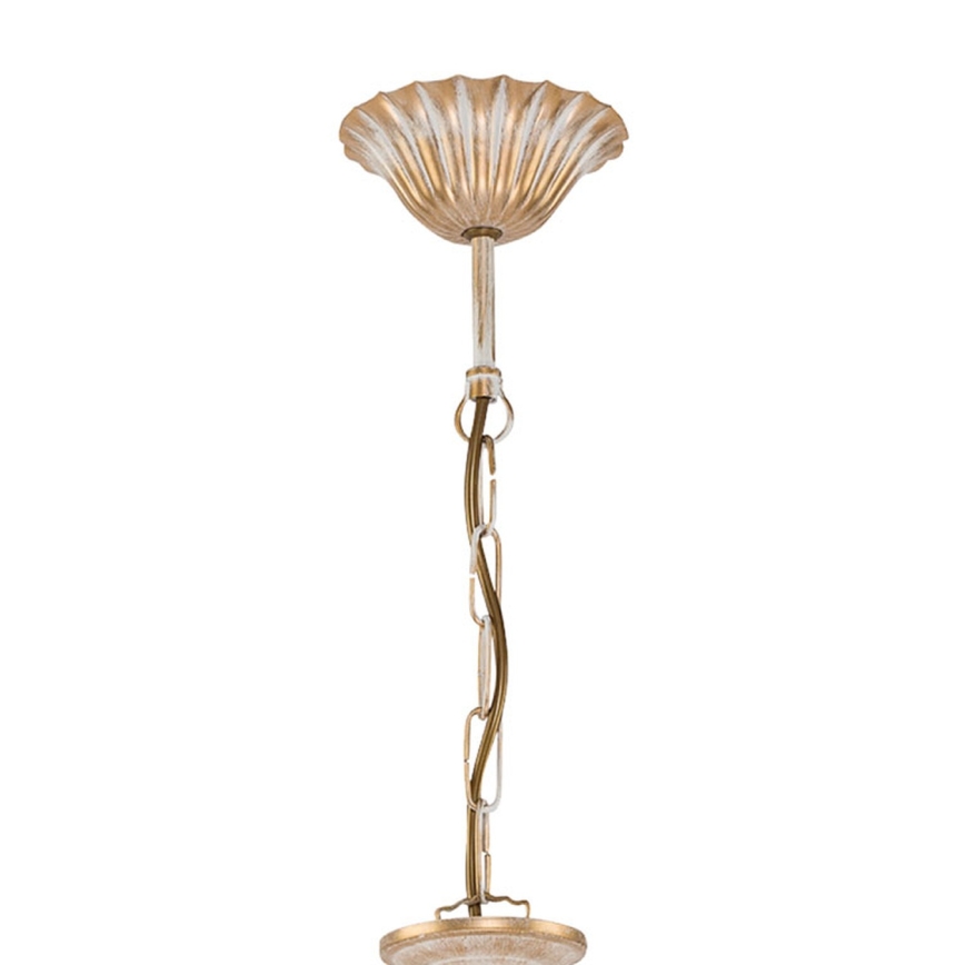 Brilagi - Luster na reťazi SONIA 3xE27/15W/230V, priemer 64 cm, krémová/patina