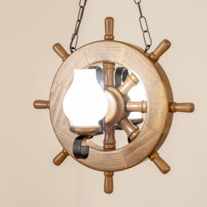 Brilagi - Luster na reťazi TIMONA 2xE14/40W/230V buk/orech