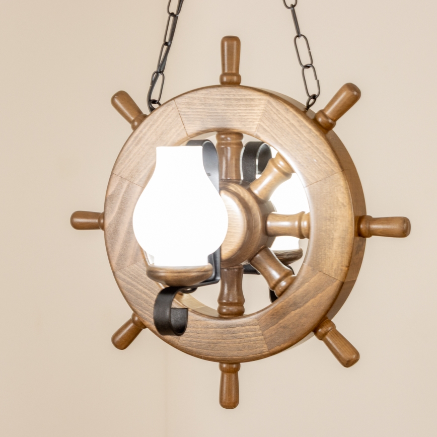 Brilagi - Luster na reťazi TIMONA 2xE14/40W/230V buk/orech