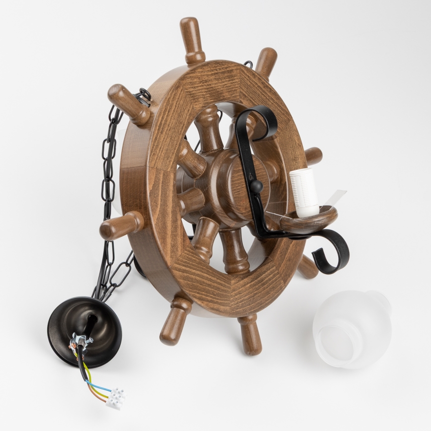 Brilagi - Luster na reťazi TIMONA 2xE14/40W/230V buk/orech