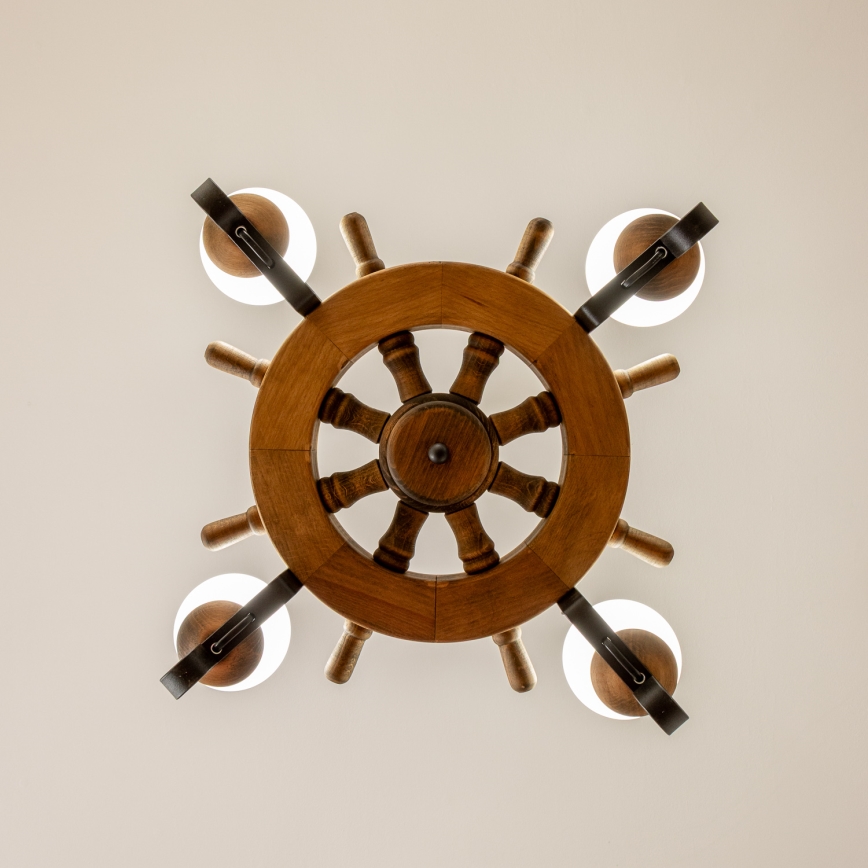 Brilagi - Luster na reťazi TIMONA 4xE14/40W/230V pr. 50 cm buk