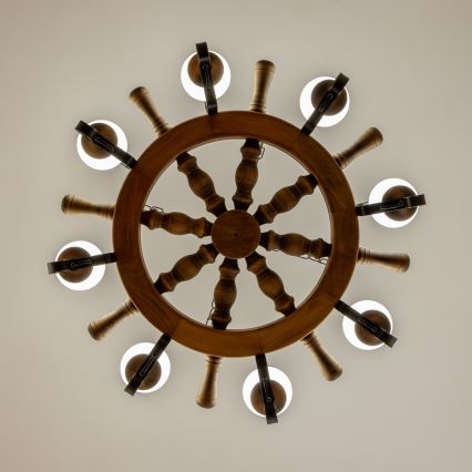 Brilagi - Luster na reťazi TIMONA 8xE14/40W/230V pr. 70 cm buk