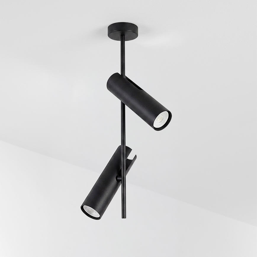 Brilagi - Luster na tyči BRANCH 2xGU10/30W/230V čierna