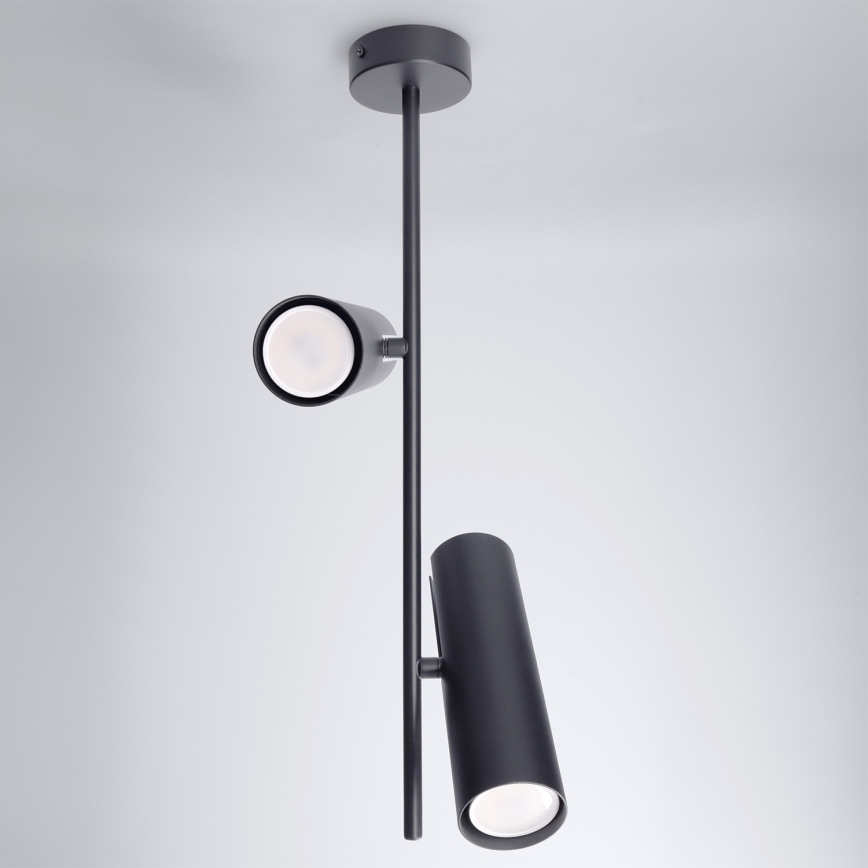 Brilagi - Luster na tyči BRANCH 2xGU10/30W/230V čierna