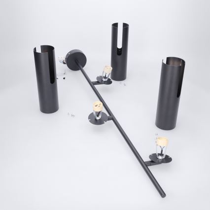 Brilagi - Luster na tyči BRANCH 3xGU10/30W/230V čierna