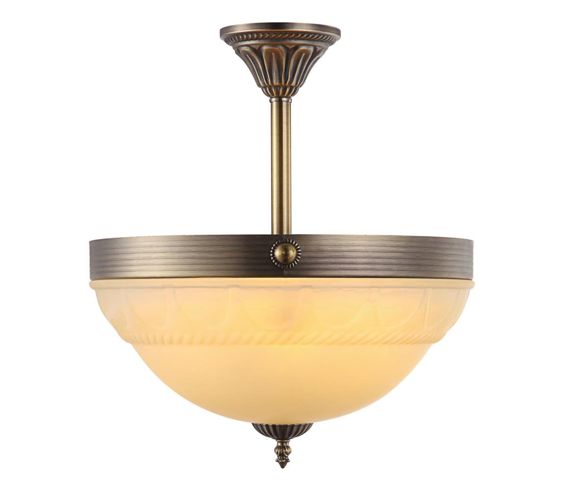 Brilagi - Luster na tyči DAHLIA 3xE27/40W/230V priemer 37 cm mosadz BRSD85856-3P/AB