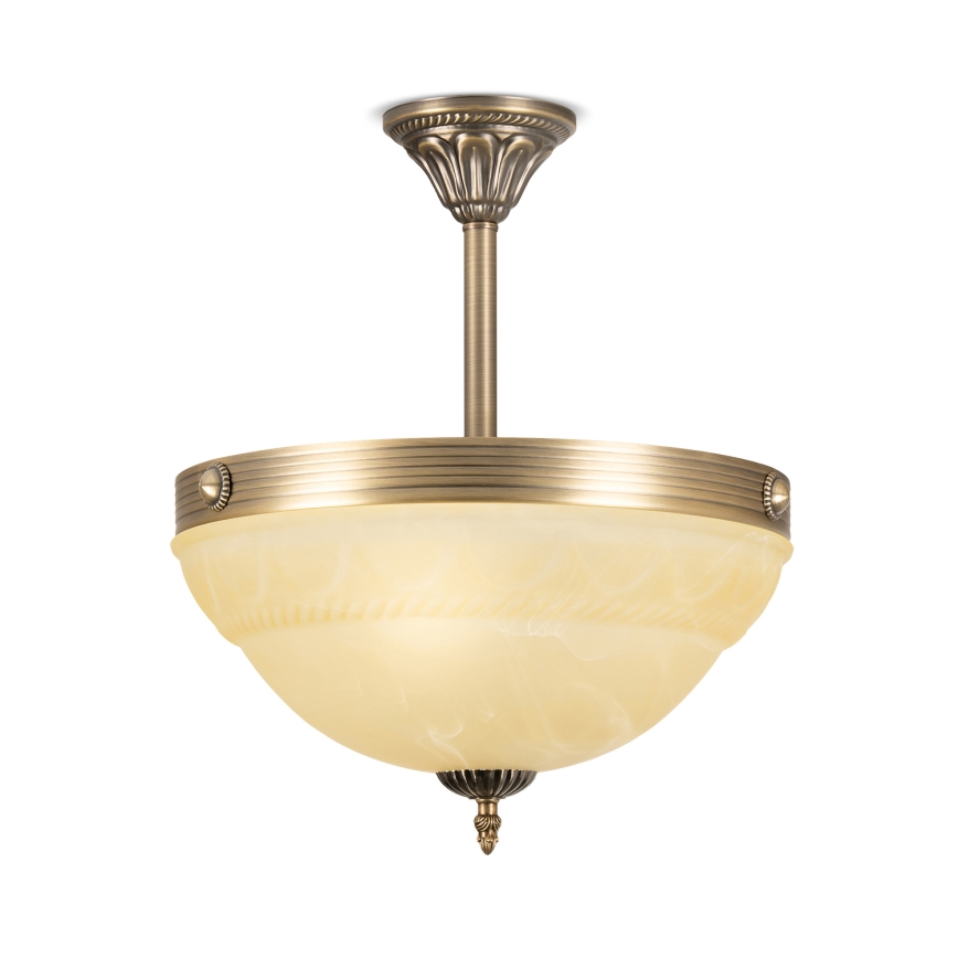 BRILAGI - Luster na tyči DAHLIA 3xE27/40W/230V priemer 37 cm mosadz