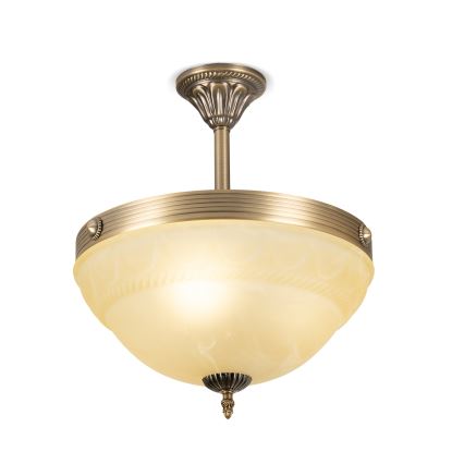 BRILAGI - Luster na tyči DAHLIA 3xE27/40W/230V priemer 37 cm mosadz