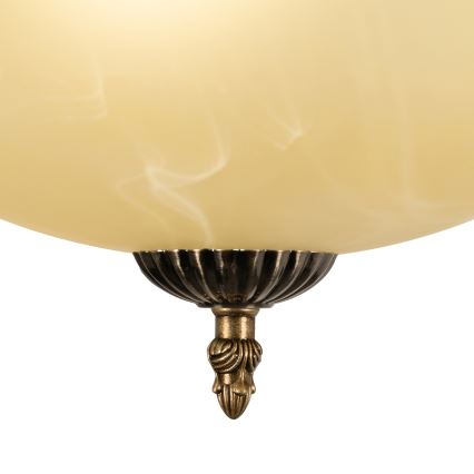 BRILAGI - Luster na tyči DAHLIA 3xE27/40W/230V priemer 37 cm mosadz