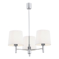Brilagi - Luster na tyči MONTE 3xE27/60W/230V krémová/lesklý chróm