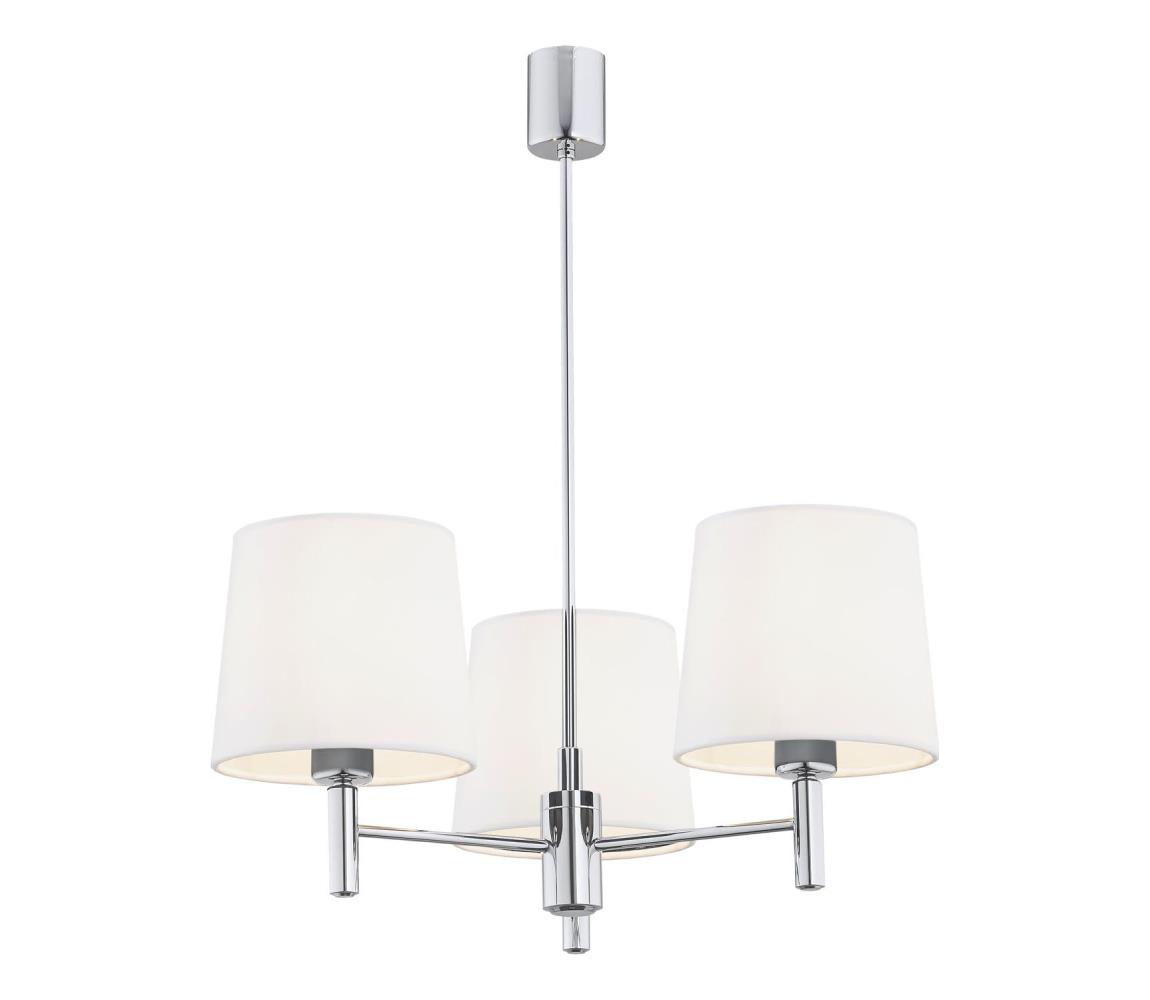 Brilagi - Luster na tyči MONTE 3xE27/60W/230V krémová/lesklý chróm 8590828053477
