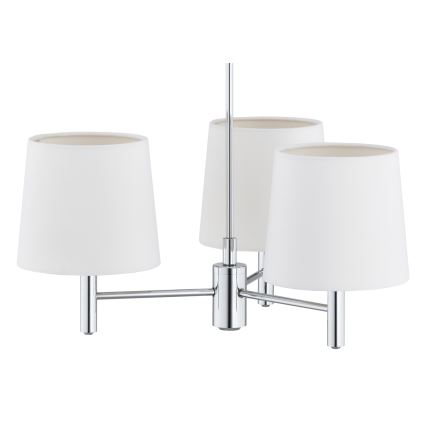 BRILAGI - Luster na tyči MONTE 3xE27/60W/230V krémová/lesklý chróm